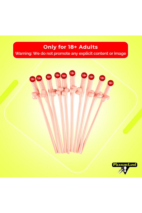 Pack of Ten Willy Straws...
