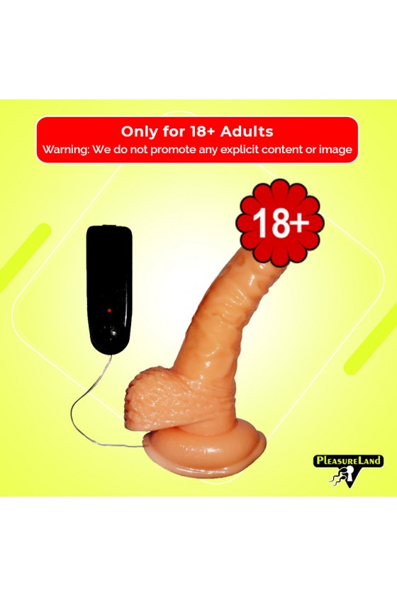 Whoppers Curved Vibrating Suction Cup Realistic Vibrator RSV-078